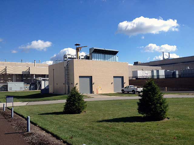 Cogeneration power plant at Janssen research & development in Spring House