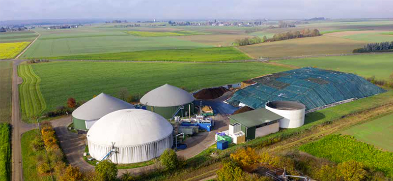 Biogas plant and cogeneration power plant at the Langenau site