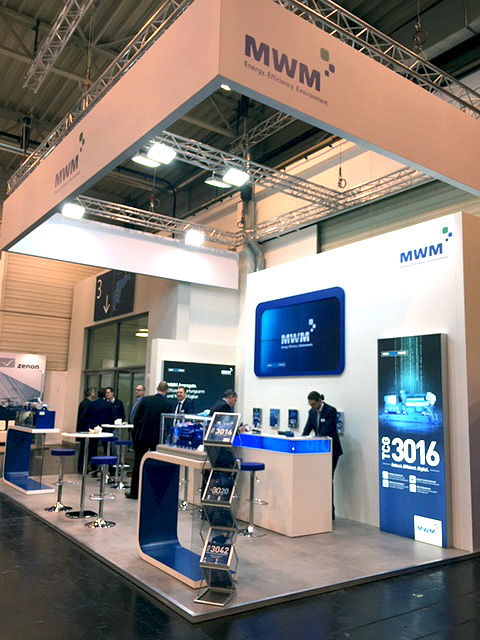 MWM exhibition booth at the E-world energy & water 2020