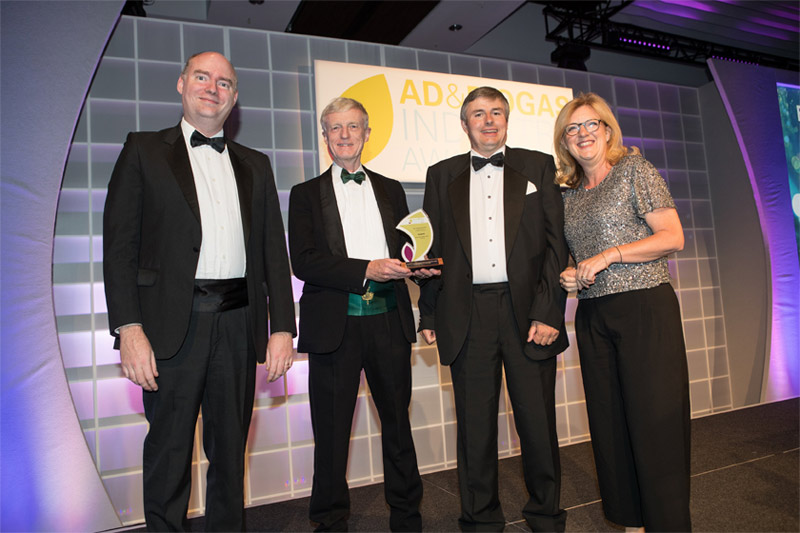 The project was recognized at these years UK AD & Biogas Industry Awards, held in Birmingham on the 5th July.