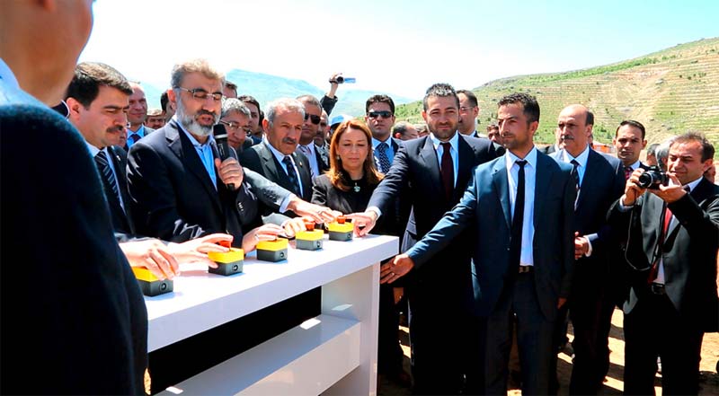 Bauarbeiten für das Fundament der neuen Deponiegasanlage zwischen Malatya und Elaziğ begonnen