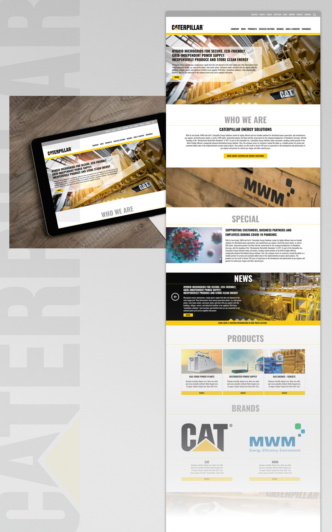 Relaunch der Caterpillar Energy Solutions Website: Neue Akzente in der Digitalisierungs- und Onlinestrategie