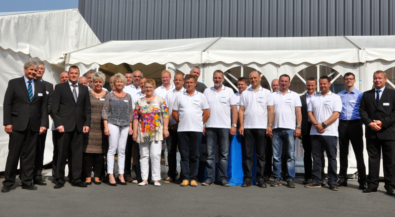 The employees of the Service Center Erfurt