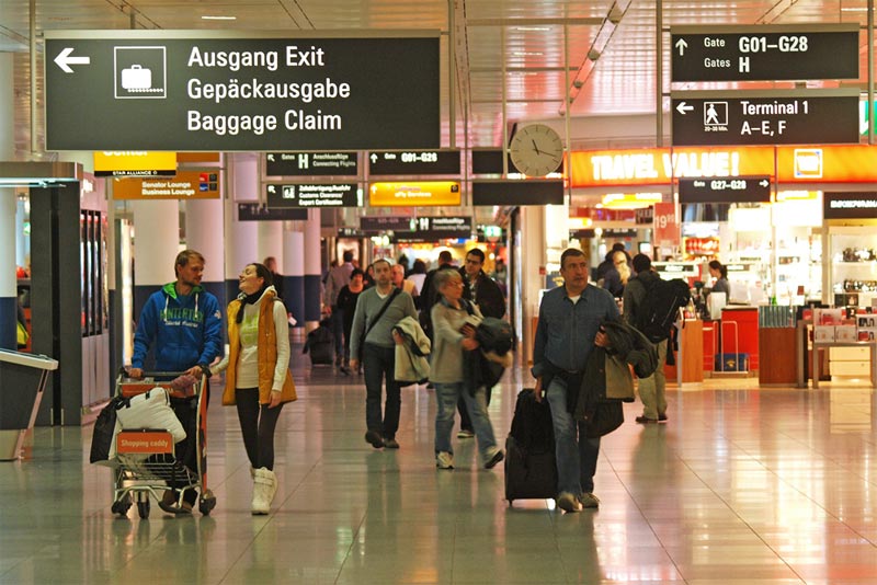 Mit rund 38 Millionen Fluggästen gehörte der Flughafen München 2012 zu den sechs aufkommensstärksten Flughäfen Europas.