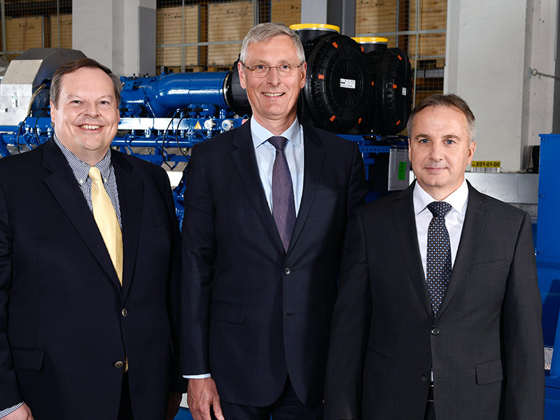 The new management team of Caterpillar Energy Solutions GmbH in Germany