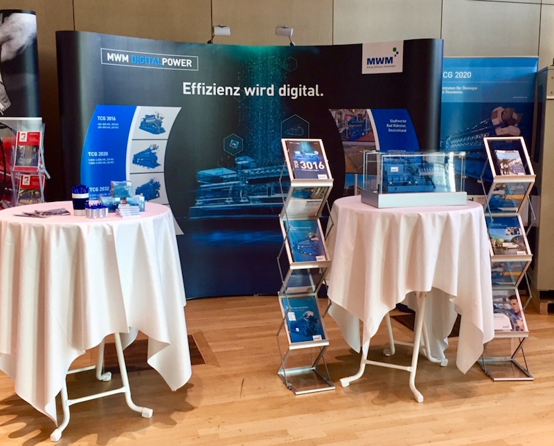 MWM exhibition stand at the Annual CHP Conference 2018.