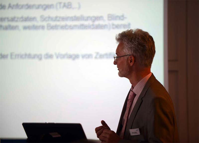 Der Vortrag von Gerd Krieger, stellvertretender Geschäftsführer VDMA Power Systems, hatte das Thema 
