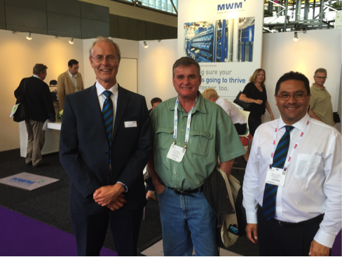 The internationally staffed MWM team at the GreenTech exhibition in Amsterdam