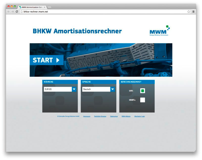 MWM Amortisationsrechner – Startseite