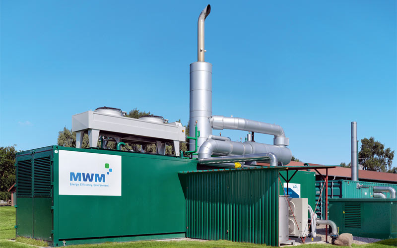 Das neue Biogas-Aggregat sorgt gemeinsam mit der bestehenden Anlage für flexiblere Strom- und Wärmeproduktion am Standor