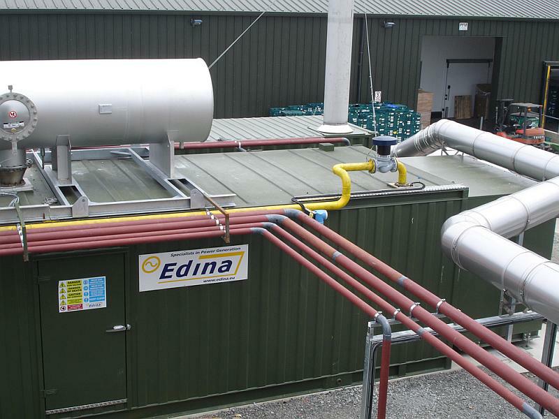 A CHP plant container Edina