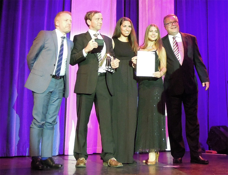 The film team at the awards ceremony