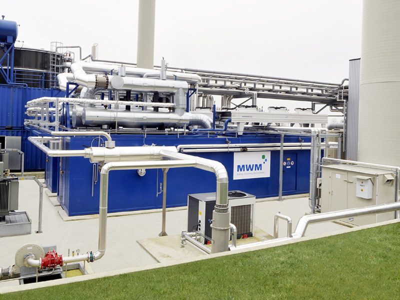 Biogasanlage Géotexia, Frankreich Biogasanlage Géotexia, Frankreich