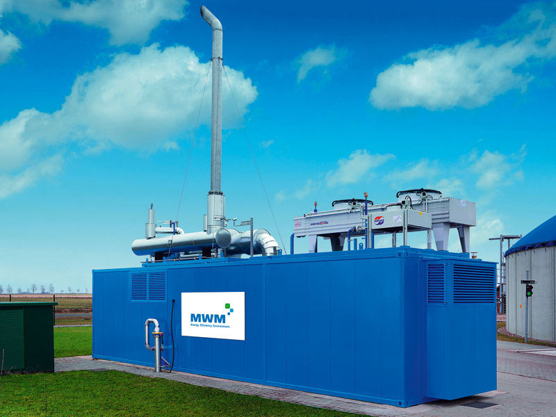 Virtual power plant inside a real container: Natural gas power plant Anderlingen-Ohrel, Germany: A containerized TCG 2016 V08C generates 3,200 MWh power and 2,552 MWh heat annually.