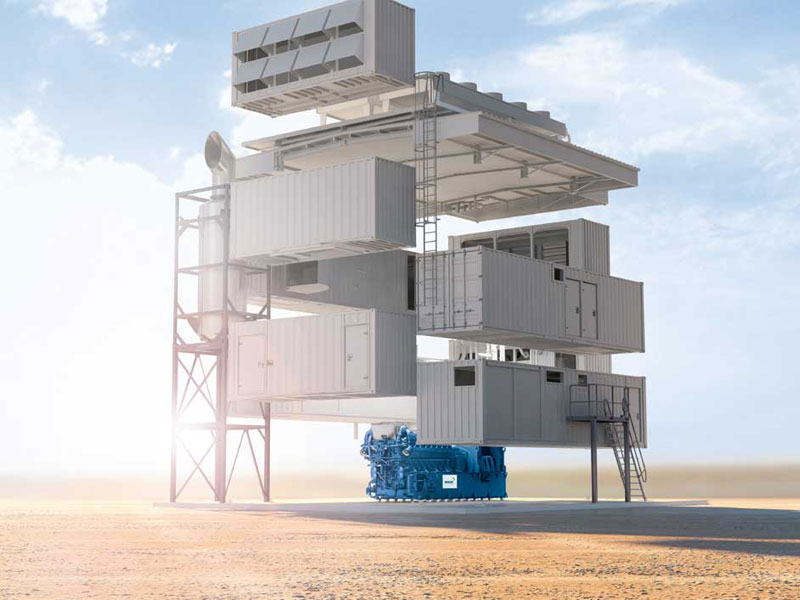 Quick installation – easy set-up in just twelve days: the new Modular Power Plant (Source: Caterpillar Energy Solutions GmbH)