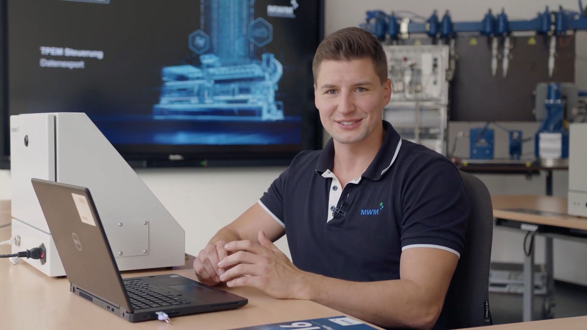 In the video, Alexander Klotz, Technical Trainer at the MWM Training Center Service in Mannheim, explains how to perform the TPEM data export correctly.
