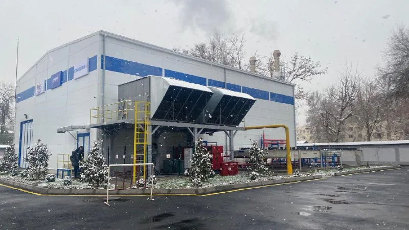 The new power plant was completed just in time for its first winter operation La nueva central eléctrica, que se puso en funcionamiento en noviembre de 2023, se completó justo a tiempo para su primer invierno(fotografía: İltekno).
