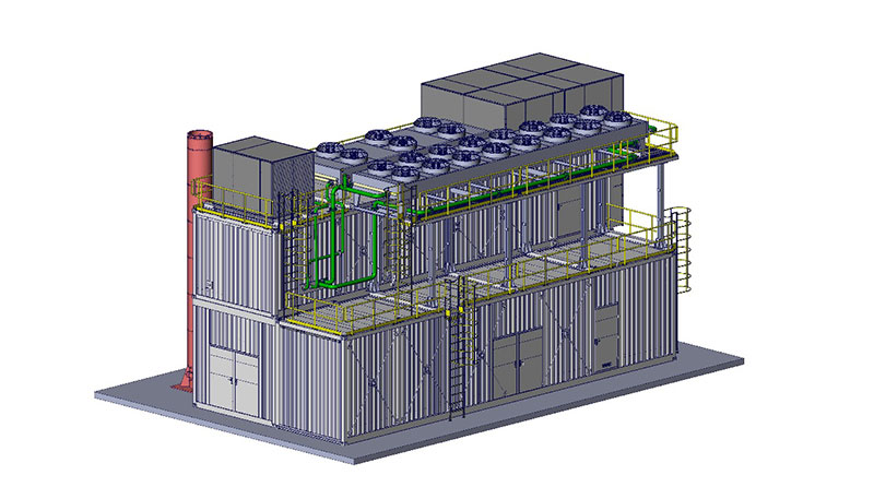 Schlüsselfertige Containerlösung mit MWM TCG 2032B V16 Gasmotor von RSE s.r.o. für niedrigere Installationskosten bei gleich hoher Motorleistung Schlüsselfertige Containerlösung mit MWM TCG 2032B V16 Gasmotor von RSE s.r.o. für niedrigere Installationskosten bei gleich hoher Motorleistung